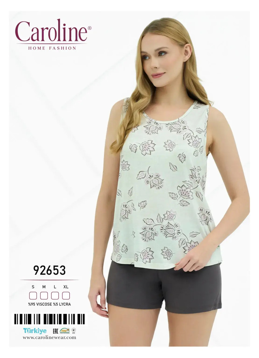 Женский Комплект с Шортами S+M+L+XL Caroline 92653 — купить оптом со Стамбула