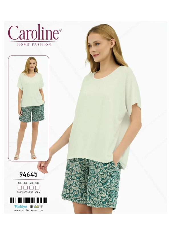 Caroline 94645 Shorts Homewear Set (2XL+3XL+4XL+5XL) — wholesale for boutiques
