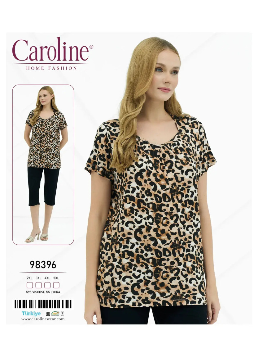 Женский Комплект с Капри 2XL+3XL+4XL+5XL Caroline 98396 — прямые поставки из Турции