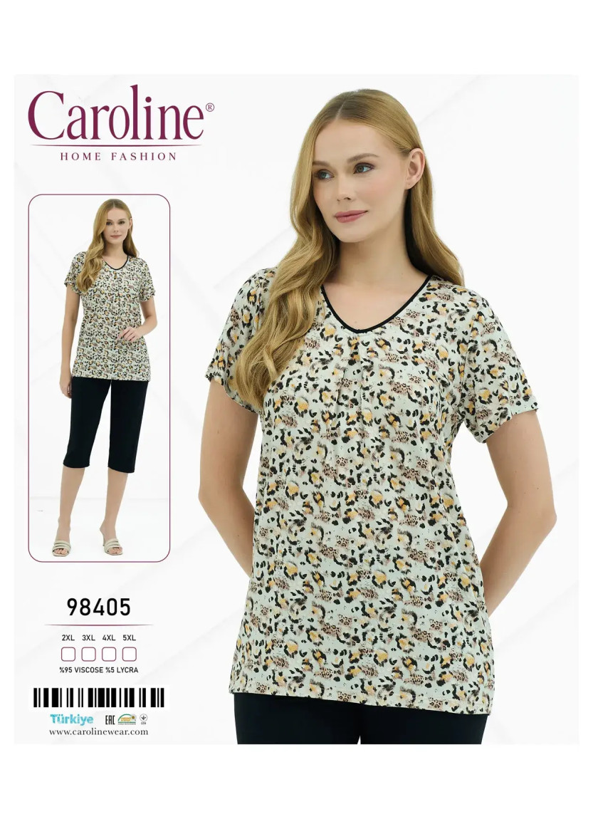 Caroline 98405 Capri Homewear Set (2XL+3XL+4XL+5XL) — Turkey wholesale collection
