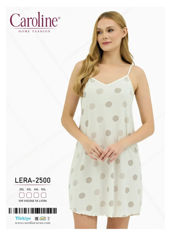 Туника Женская на Бретельках 2XL+3XL+4XL+5XL Caroline LERA-2500 — фабричная коллекция оптом