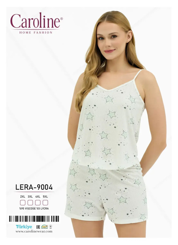 Caroline LERA-9004 Shorts Homewear Set (2XL+3XL+4XL+5XL) — Istanbul wholesale supplier