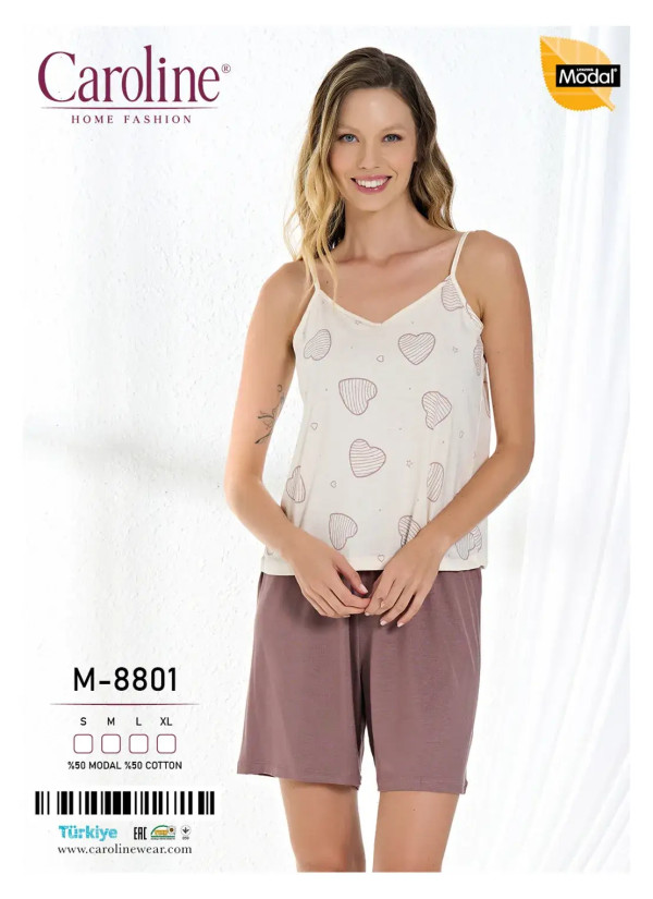 Caroline M-8801 Shorts Homewear Set (S+M+L+XL) — Turkey wholesale collection