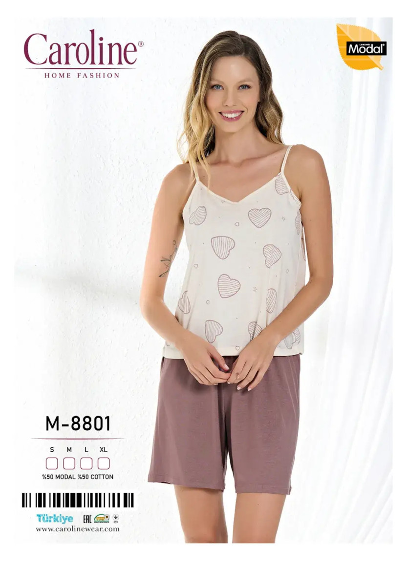 Caroline M-8801 Shorts Homewear Set (S+M+L+XL) — Turkey wholesale collection