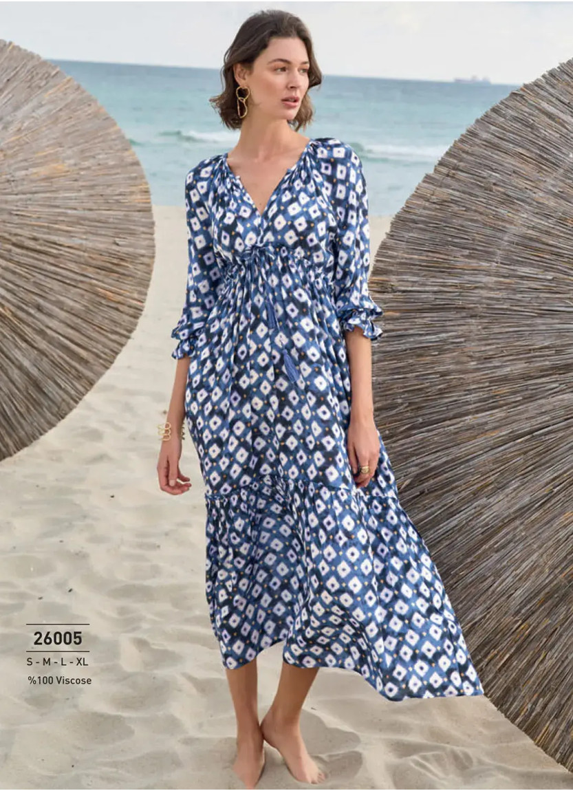 Monamise 26005 Viscose Dress (S+M+L+XL) — factory-direct from Turkey