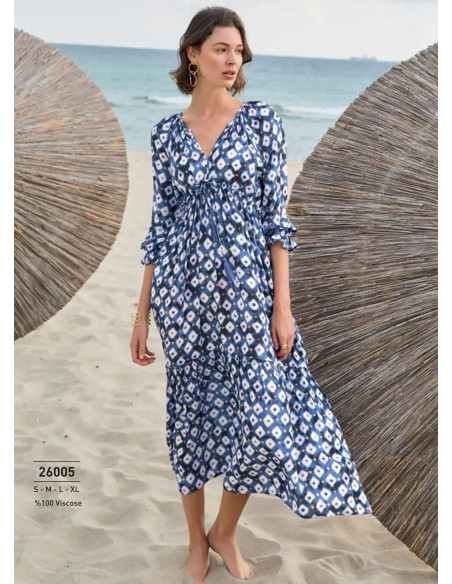 Monamise 26005 Viscose Dress (S+M+L+XL) — factory-direct from Turkey