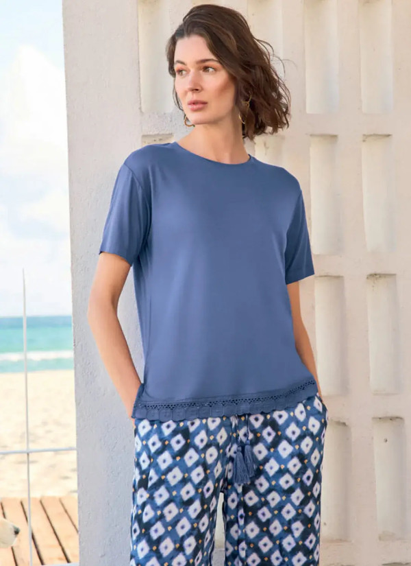 Monamise 26007 Viscose Pants Homewear Set (S+M+L+XL) — wholesale from Turkey 2
