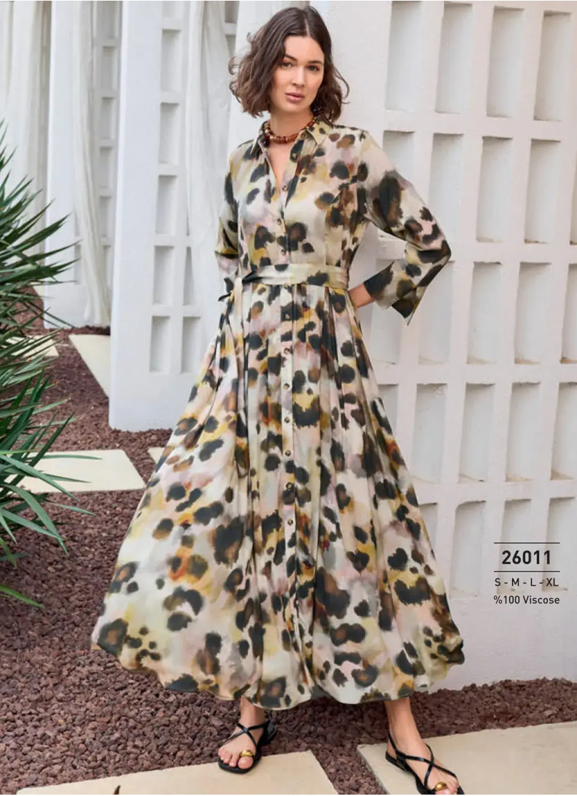Monamise 26011 Viscose Dress (S+M+L+XL+2XL) — factory-direct from Turkey