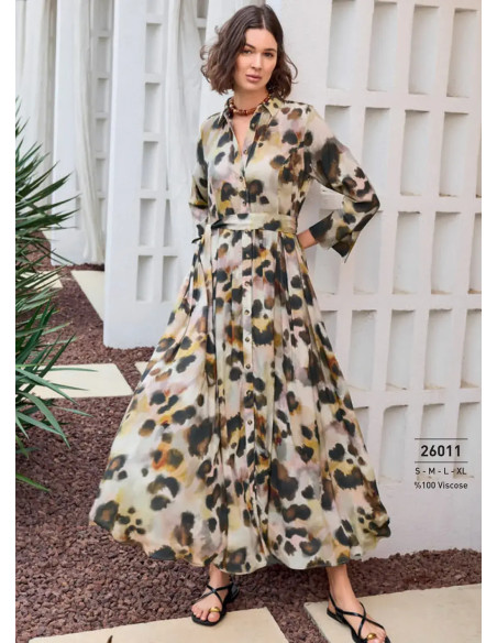 Monamise 26011 Viscose Dress (S+M+L+XL+2XL) — factory-direct from Turkey