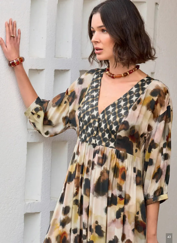 Monamise 26014 Viscose Dress (S+M+L+XL) — Turkey wholesale collection 2