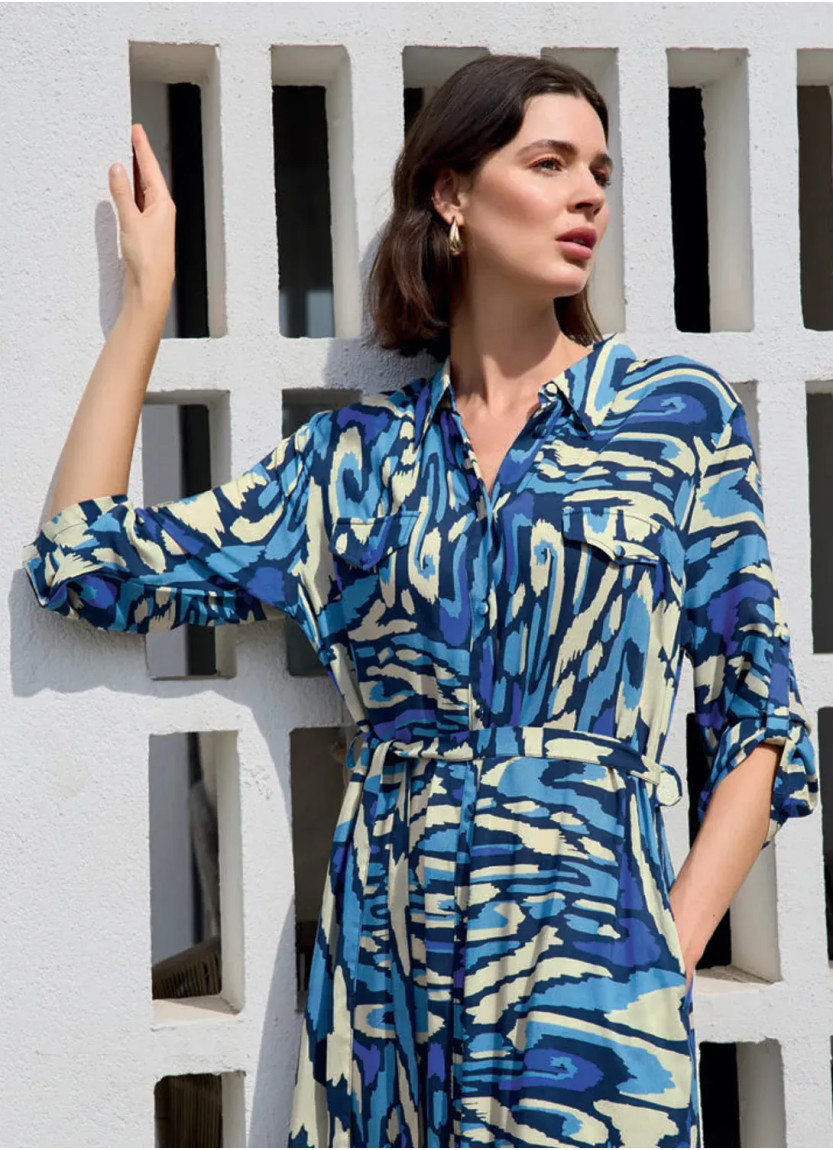 Платье из Вискозы (S+M+L+XL) Monamise 26019 — оптовая поставка из Турции