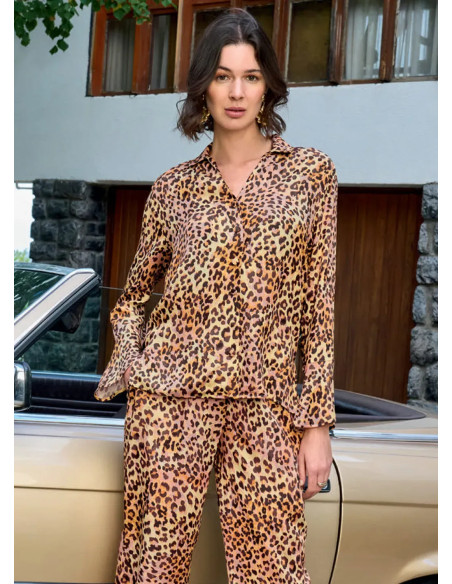 Комплект с Брюками из Вискозы (S+M+L+XL) Monamise 26022 — турецкий текстиль оптом