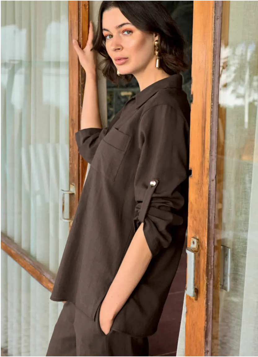 Комплект с Брюками из Вискозы (S+M+L+XL) Monamise 26025 — фабричная коллекция оптом
