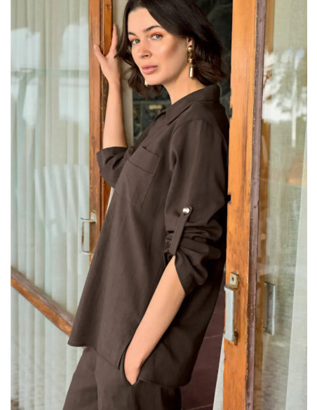 Комплект с Брюками из Вискозы (S+M+L+XL) Monamise 26025 — фабричная коллекция оптом