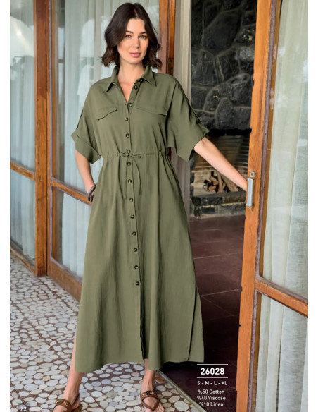 Платье из Вискозы (S+M+L+XL) Monamise 26028 — турецкий текстиль оптом