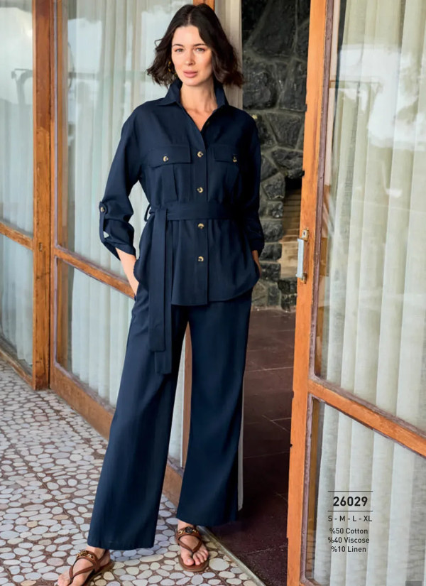 Monamise 26029 Viscose Pants Homewear Set (S+M+L+XL) — Turkey wholesale collection