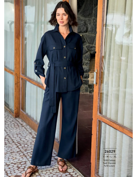 Комплект с Брюками из Вискозы (S+M+L+XL) Monamise 26029 — прямые поставки из Турции