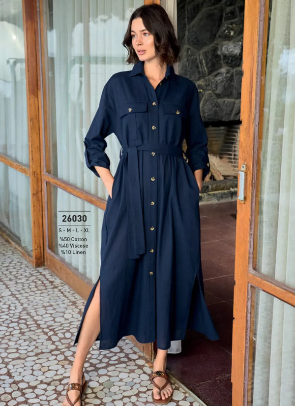 Monamise 26030 Viscose Dress (S+M+L+XL) — Istanbul wholesale supplier
