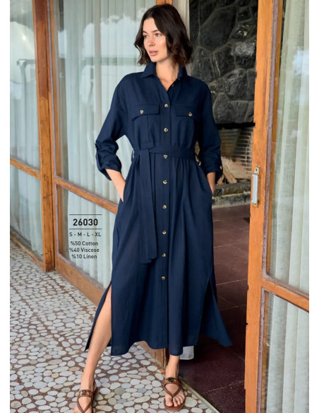 Monamise 26030 Viscose Dress (S+M+L+XL) — Istanbul wholesale supplier