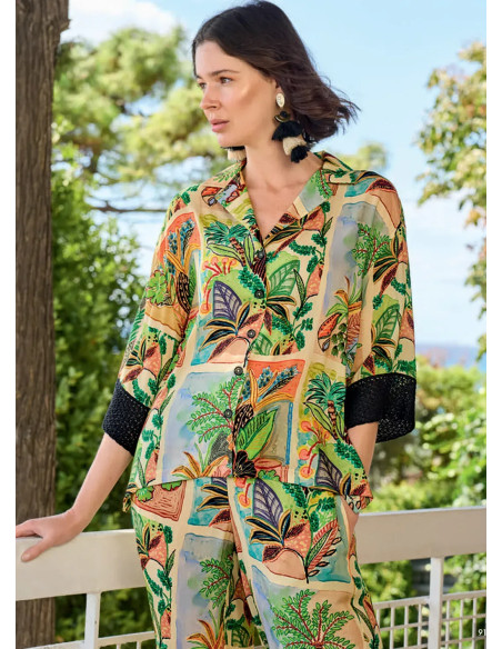 Monamise 26034 Viscose Pants Homewear Set (S+M+L+XL) — Istanbul wholesale supplier