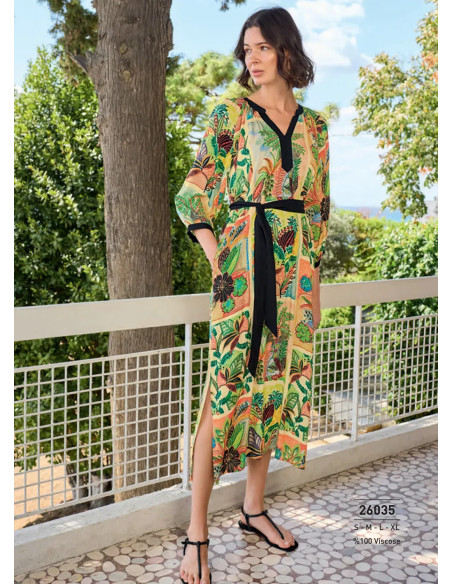 Monamise 26035 Viscose Dress (S+M+L+XL) — Turkish textile wholesale
