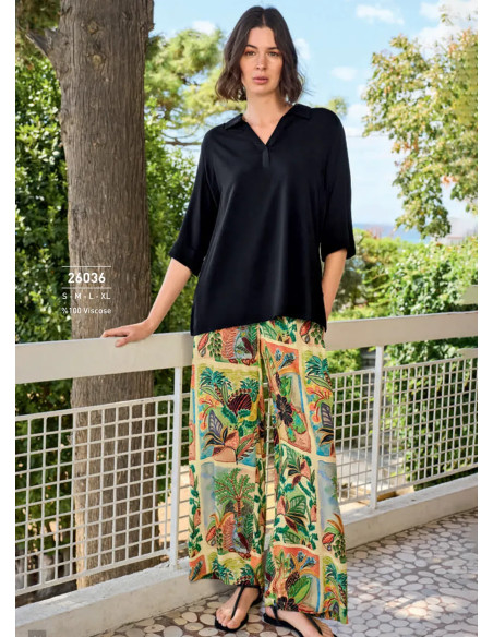 Monamise 26036 Viscose Pants Homewear Set (S+M+L+XL) — Turkey wholesale collection