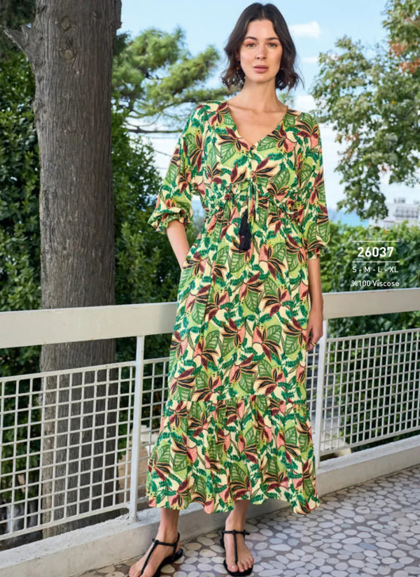 Monamise 26037 Viscose Dress (S+M+L+XL) — factory-direct from Turkey