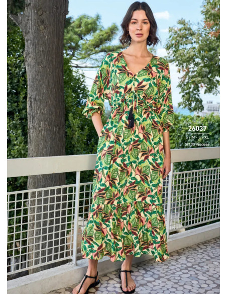 Monamise 26037 Viscose Dress (S+M+L+XL) — factory-direct from Turkey