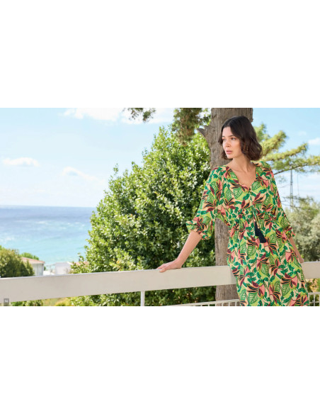 Платье из Вискозы (S+M+L+XL) Monamise 26037 — оптом для магазинов и бутиков