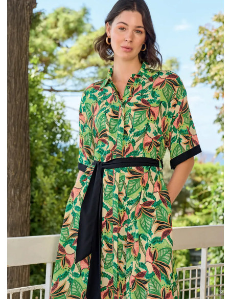 Monamise 26038 Viscose Dress (S+M+L+XL) — wholesale from Turkey