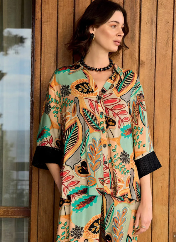 Monamise 26048 Viscose Pants Homewear Set (S+M+L) — Turkey wholesale collection 2