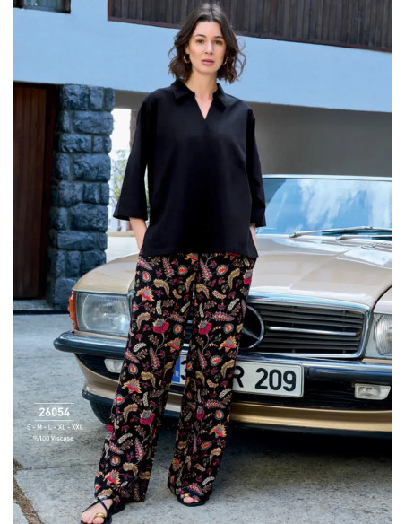 Комплект с Брюками из Вискозы (S+M+L+XL+2XL) Monamise 26054 — прямые поставки из Турции