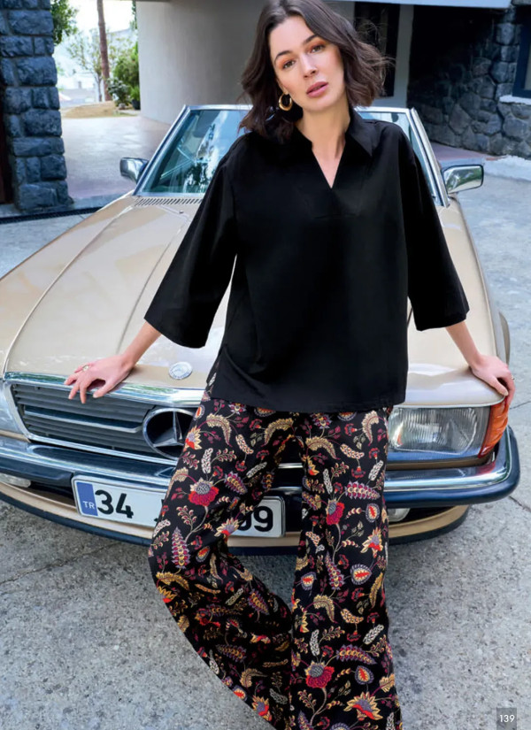 Monamise 26054 Viscose Pants Homewear Set (S+M+L+XL+2XL) — Turkey wholesale collection 2
