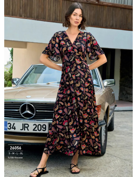 Monamise 26056 Viscose Dress (S+M+L+XL) — direct Turkish factory supply