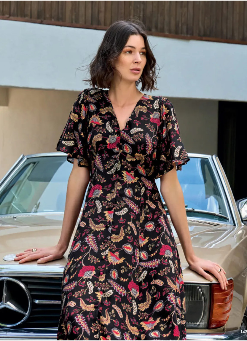 Платье из Вискозы (S+M+L+XL) Monamise 26056 — купить оптом из Турции