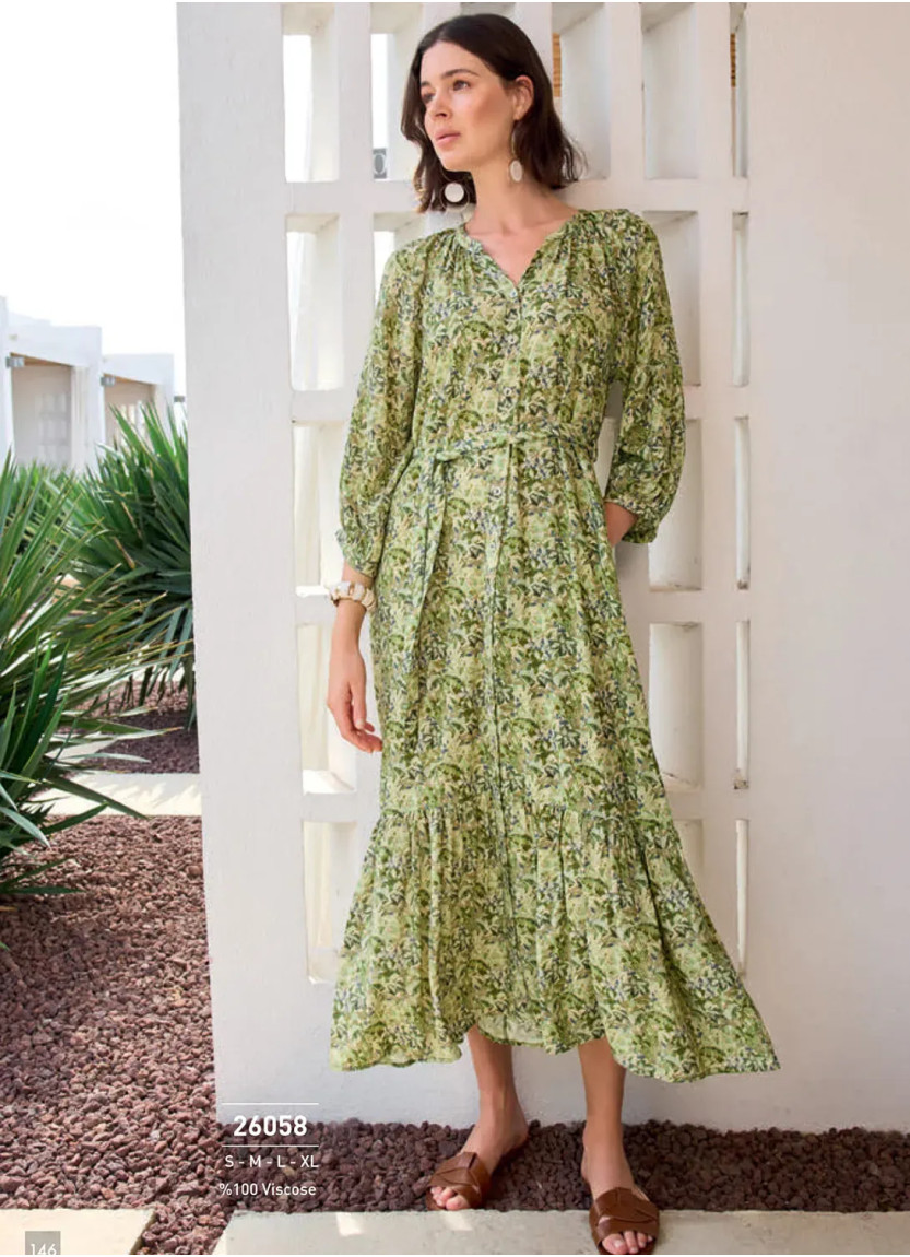 Monamise 26058 Viscose Dress (S+M+L+XL) — Turkish textile wholesale