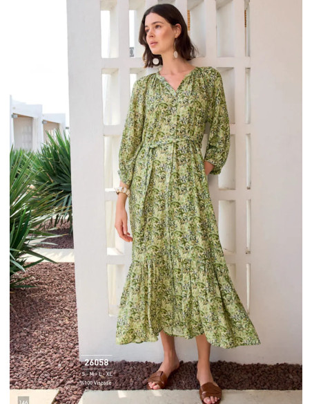 Monamise 26058 Viscose Dress (S+M+L+XL) — Turkish textile wholesale