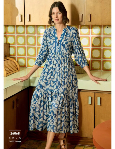 Monamise 26068 Viscose Dress (S+M+L+XL) — Turkey wholesale collection