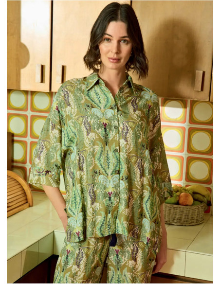 Monamise 26070 Viscose Pants Homewear Set (L+2XL) — wholesale for boutiques