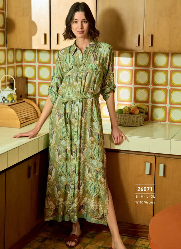 Monamise 26071 Viscose Dress (S+M+L+XL) — direct Turkish factory supply