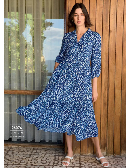 Monamise 26074 Viscose Dress (S+M+L+XL+2XL) — wholesale for boutiques