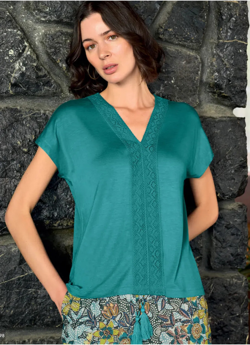 Monamise 26080 Viscose Pants Homewear Set (S+M+L+XL) — Turkey wholesale collection