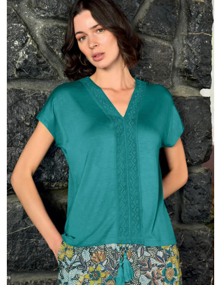 Monamise 26080 Viscose Pants Homewear Set (S+M+L+XL) — Turkey wholesale collection