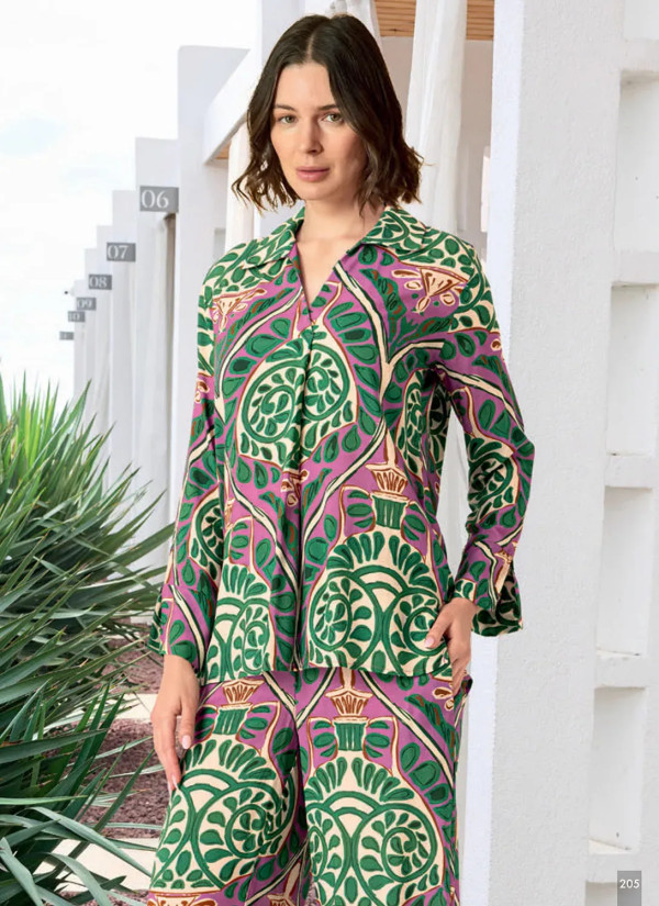 Monamise 26083 Viscose Pants Homewear Set (S+M+L+XL) — direct Turkish factory supply 2