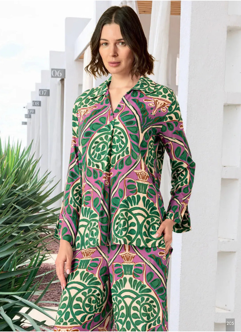 Monamise 26083 Viscose Pants Homewear Set (S+M+L+XL) — wholesale from Turkey