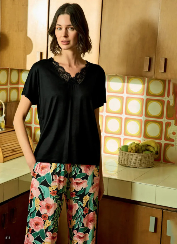Monamise 26092 Viscose Pants Homewear Set (M+L+XL+2XL) — Istanbul wholesale supplier 2
