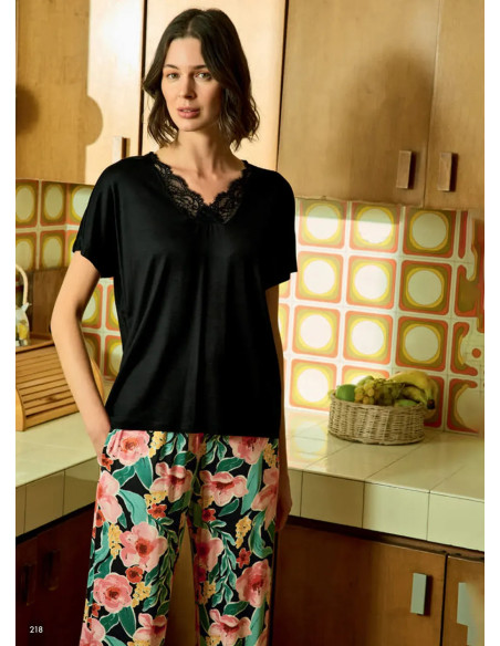 Комплект с Брюками из Вискозы с Эластаном (M+L+XL+2XL) Monamise 26092 — фабричная коллекция оптом