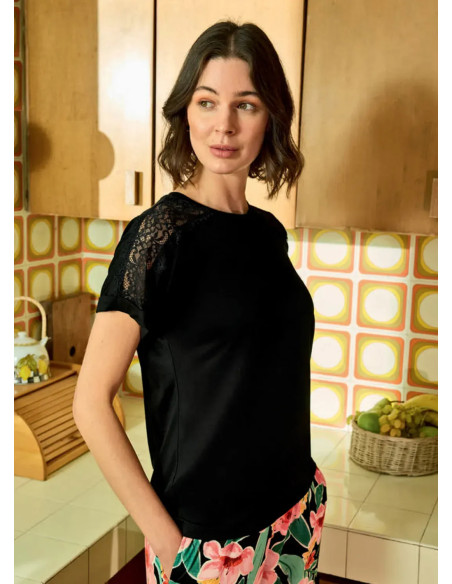 Комплект с Капри из Вискозы с Эластаном (M+L+XL+2XL) Monamise 26094 — купить оптом со Стамбула
