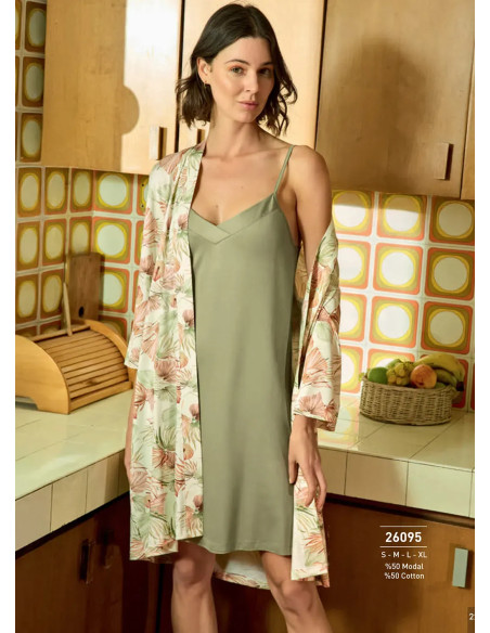 Monamise 26095 Modal Women's Robe (S+M+L+XL) — Turkish textile wholesale