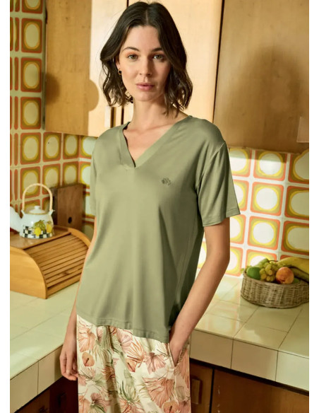 Monamise 26096 Modal Pants Homewear Set (S+M+L+XL) — Turkish factory wholesale